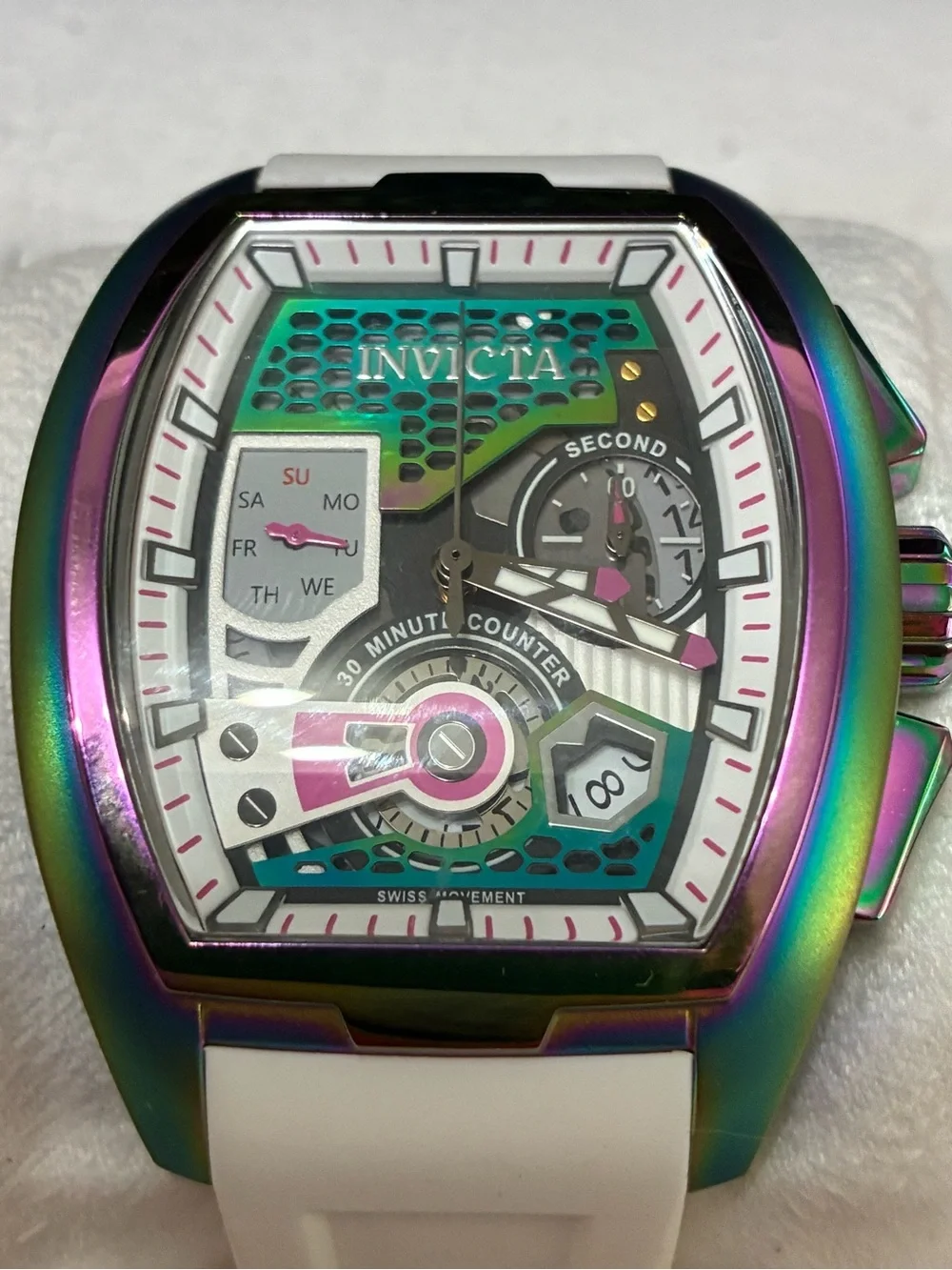 Invicta Diablo Men’s Watch — Silver and Black Accents